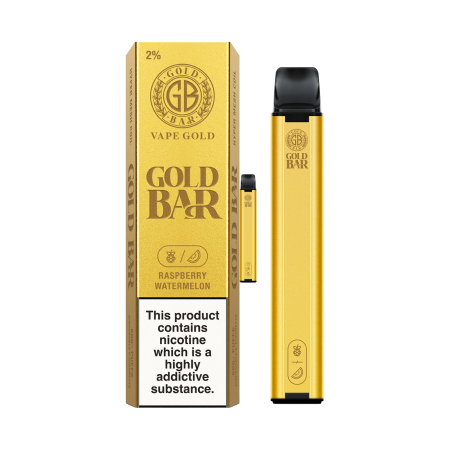 Gold Bar Disposable Vape - Raspberry Watermelon