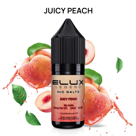 Elux Nic Salt Eliquid - Juicy Peach