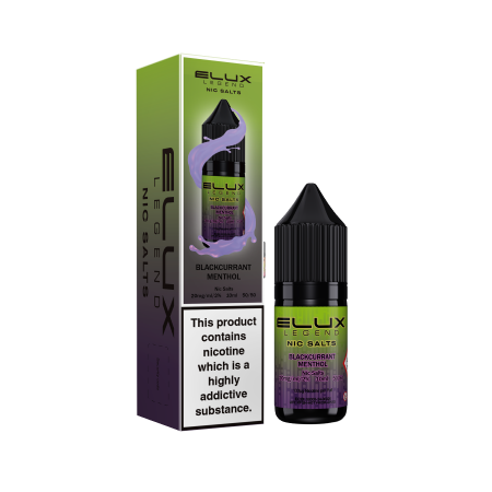 Elux Nic Salt E-liquid - Blackcurrant Menthol