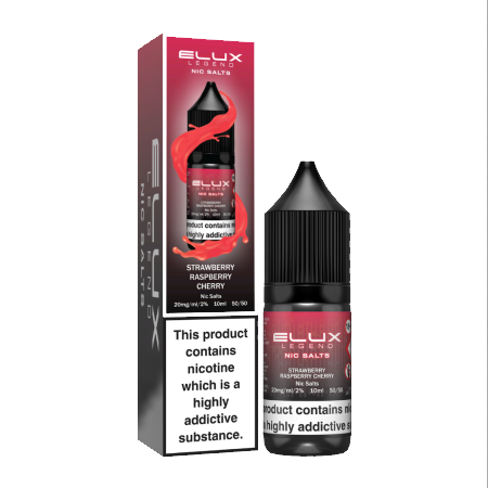 Elux Nic Salt E-liquid - Strawberry Raspberry Cherry