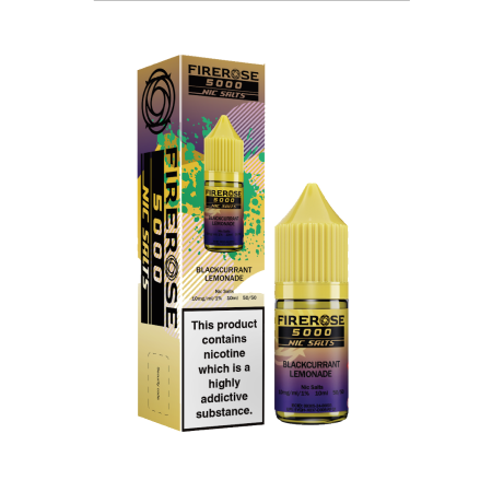 Firerose 5000 Nic Salts - Blackcurrant Lemonade