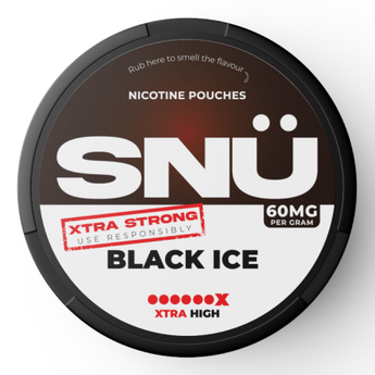 SNU Nicotine Pouches - Black Ice Extra Strong