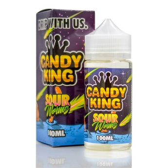 Candy King 100ml Shortfill - Sour Worms - vapesdirect