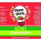 Drizzy Fruits 50ml Shortfill Kiwi Strawberry - vapesdirect