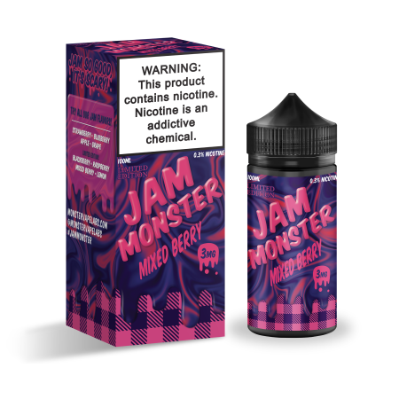 Jam Monster 100ml Shortfill Mixed Berry - vapesdirect