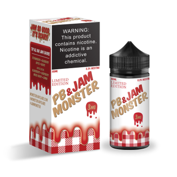 Jam Monster 100ml Shortfill PB and Jam Strawberry - vapesdirect