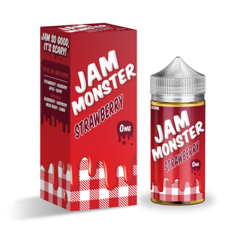 Jam Monster 100ml Shortfill Strawberry - vapesdirect