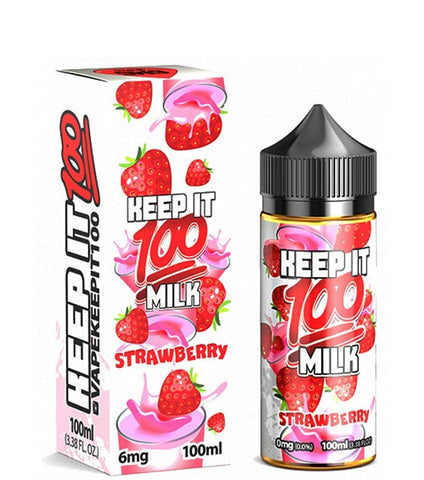 Keep It 100 Milk Strawberry - vapesdirect