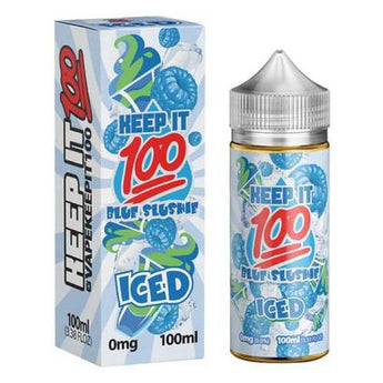 Keep It 100 Blue Slushie Iced 100ml High Vg 0MG E-Liquid - vapesdirect